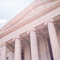 A stock photo of a of a white government building for RMSFA bill focuses